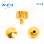 3 pcs Swiss Watch Crown- In Gold Color Replacement Part