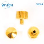 3 pcs Swiss Watch Crown- In Gold Color Replacement Part