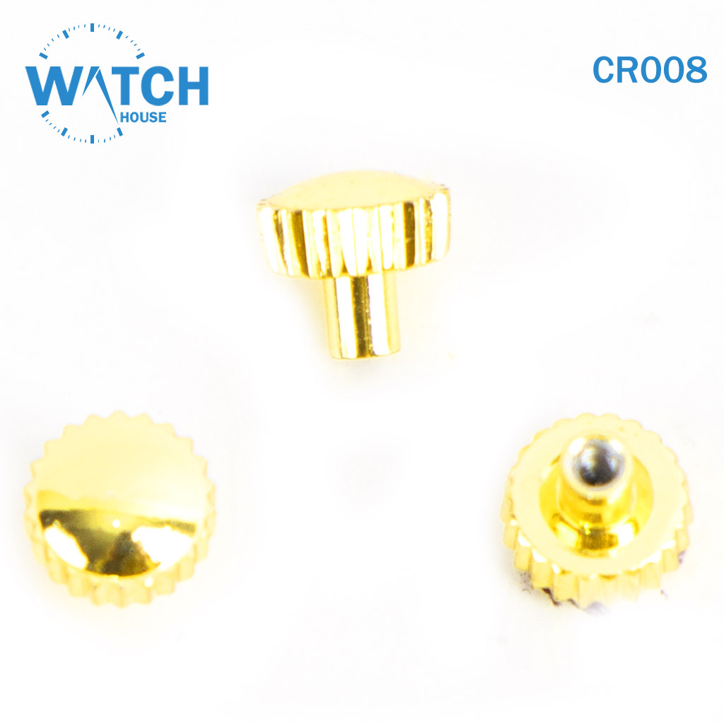 3 pcs of watch crowns in gold color