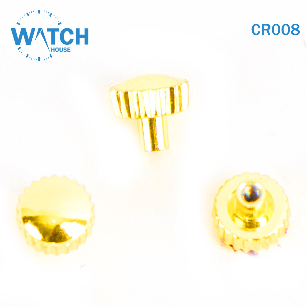 3 pcs of watch crowns in gold color