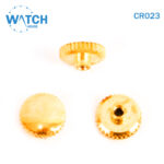 3 pcs Swiss Watch Crown- In Gold Color Replacement Part For Watches