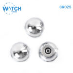 3 pcs Swiss Watch Crown- In Silver Replacement Part For Watches