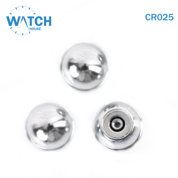3 pcs Swiss Watch Crown- In Silver Replacement Part For Watches