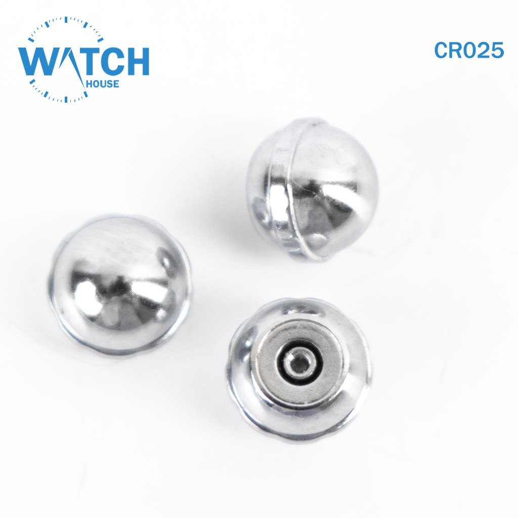 3 pcs Swiss Watch Crown- In Silver Replacement Part For Watches