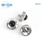 3 pcs Swiss Watch Crown- In Silver Replacement Part For Watches