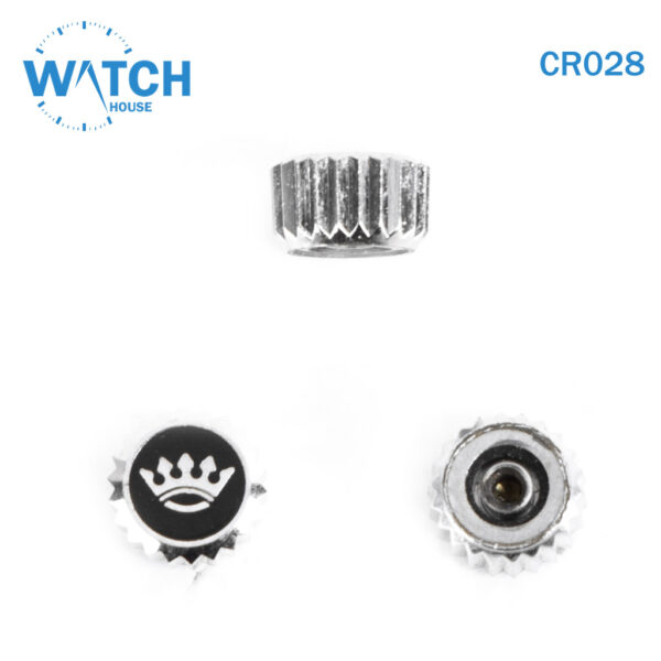 3 pcs Swiss Watch Crown- In Silver Replacement Part For Watches