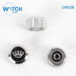 3 pcs Swiss Watch Crown- In Silver Replacement Part For Watches