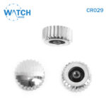 3 pcs Swiss Watch Crown- In Silver Replacement Part For Watches