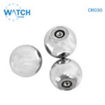 3 pcs Swiss Watch Crown- In Silver Replacement Part For Watches