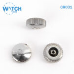 3 pcs Swiss Watch Crown- In Silver Replacement Part For Watches