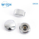 3 pcs Swiss Watch Crown- In Silver Replacement Part For Watches