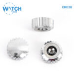 3 pcs Swiss Watch Crown- In Silver Replacement Part For Watches