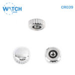 3 pcs Swiss Watch Crown- In Silver Replacement Part For Watches