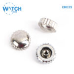 3 pcs Swiss Watch Crown- In Silver Replacement Part For Watches