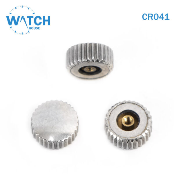 3 pcs Swiss Watch Crown- In Silver Color Replacement Part For Watches
