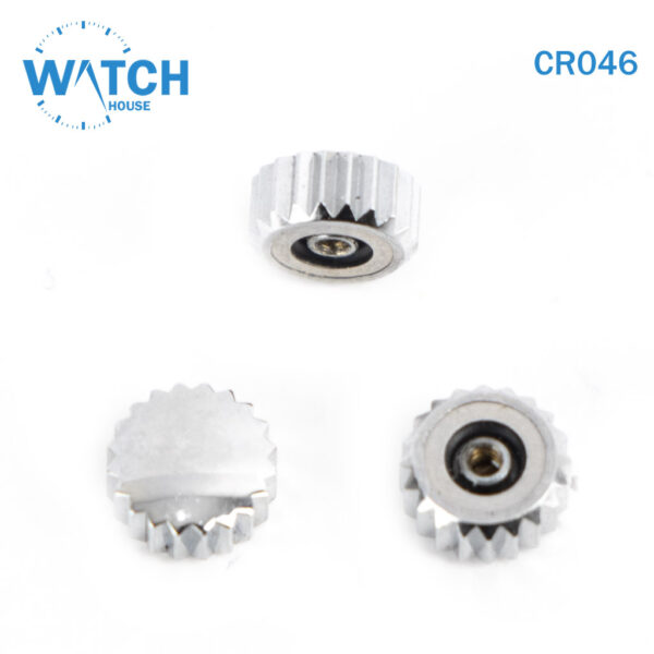 3 pcs Swiss Watch Crown- In Silver Color Replacement Part For Watches