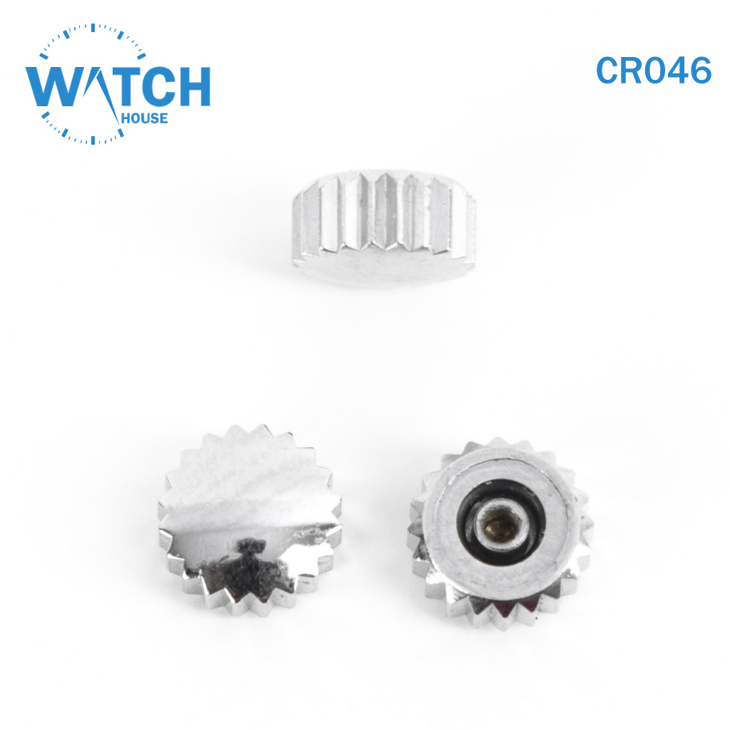3 pcs Swiss Watch Crown- In Silver Color Replacement Part For Watches
