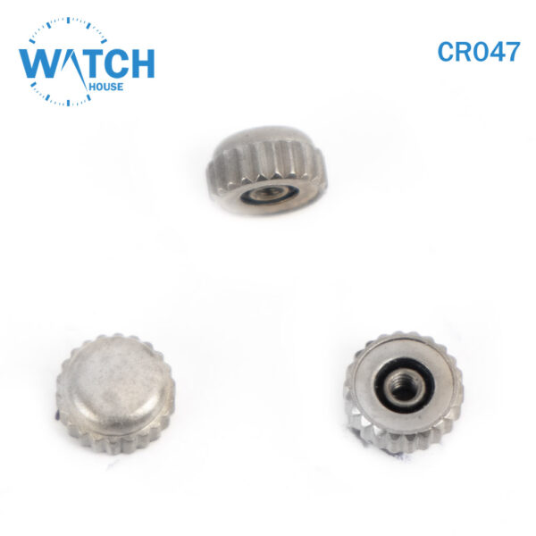 3 pcs Swiss Watch Crown- In Silver Color Replacement Part For Watches