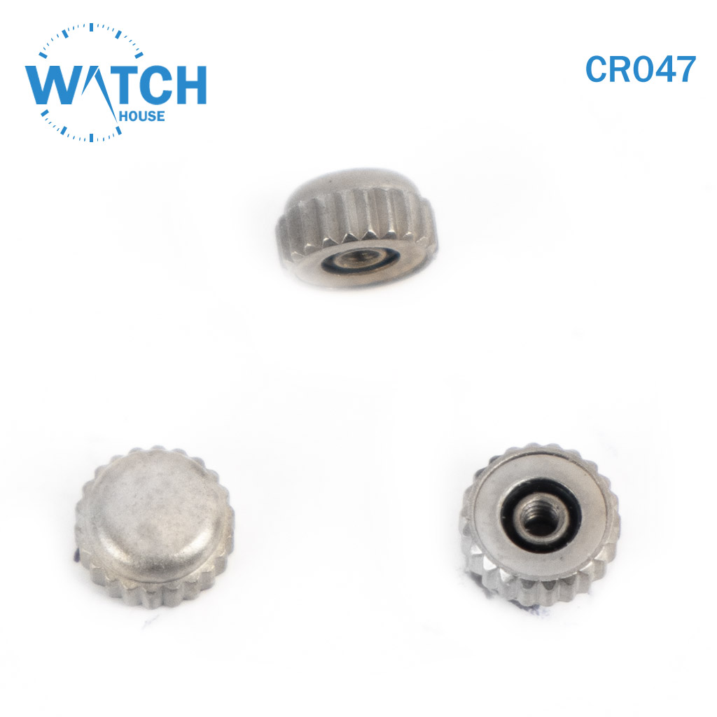 3 pcs Swiss Watch Crown- In Silver Color Replacement Part For Watches