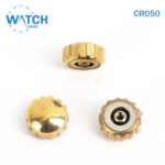 3 pcs Swiss Watch Crown- In Gold Color Replacement Part For Watches