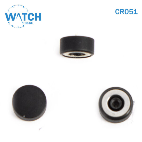 3 pcs Swiss Watch Crown- In Black Color Replacement Part For Watches