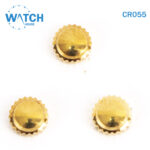 3 pcs Swiss Watch Crown- In Gold Color Replacement Part For Watches