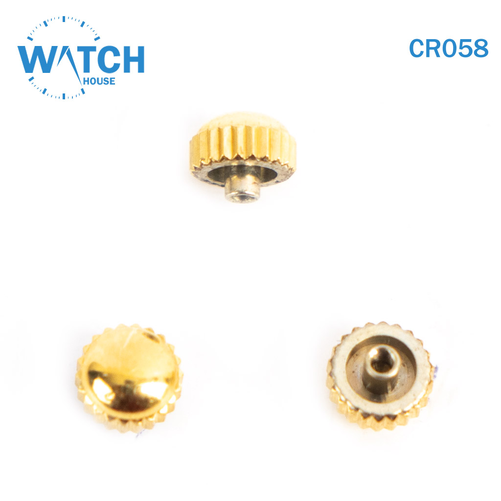 3 pcs Swiss Watch Crown- In Gold Color Replacement Part For Watches
