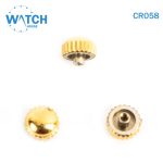 3 pcs Swiss Watch Crown- In Gold Color Replacement Part For Watches