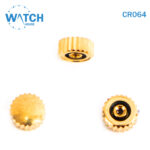 3 pcs Swiss Watch Crown- In Gold Color Replacement Part For Watches