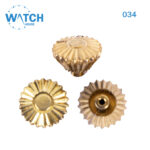 3 pcs Swiss Watch Crown, Gold Color