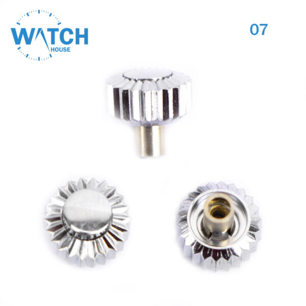 3Pcs Swiss Watch Crowns Silver Color