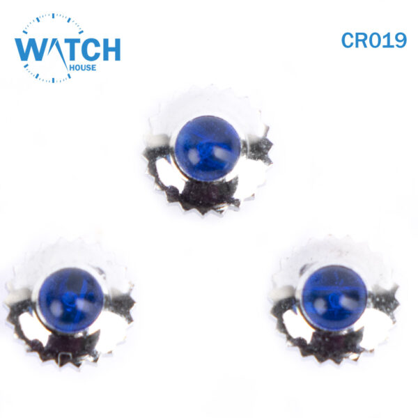 3 Pcs Swiss Watch Crowns Silver Color