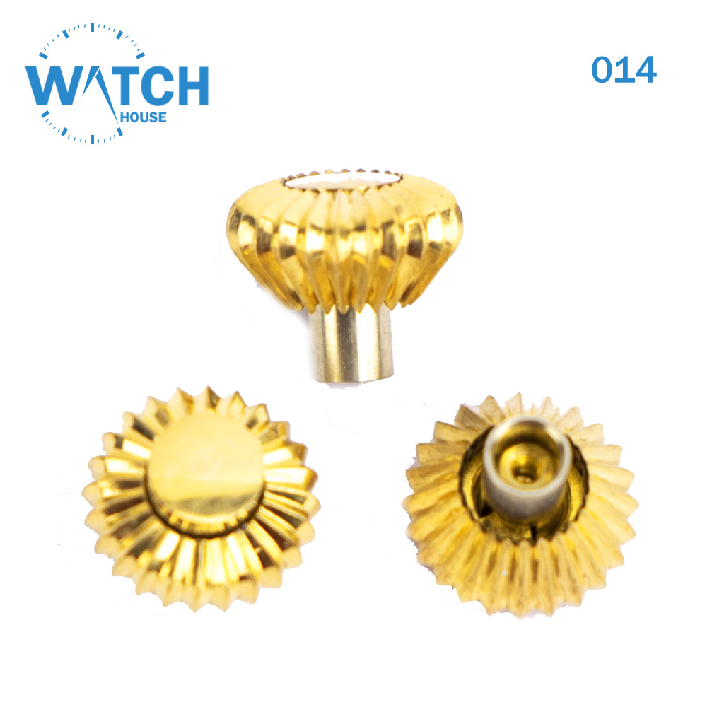 Pcs Swiss Watch Crowns Gold Color Replacemen
