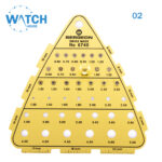 3 pcs of watch crowns in gold color