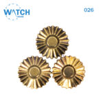 3 pcs of watch crowns in gold color