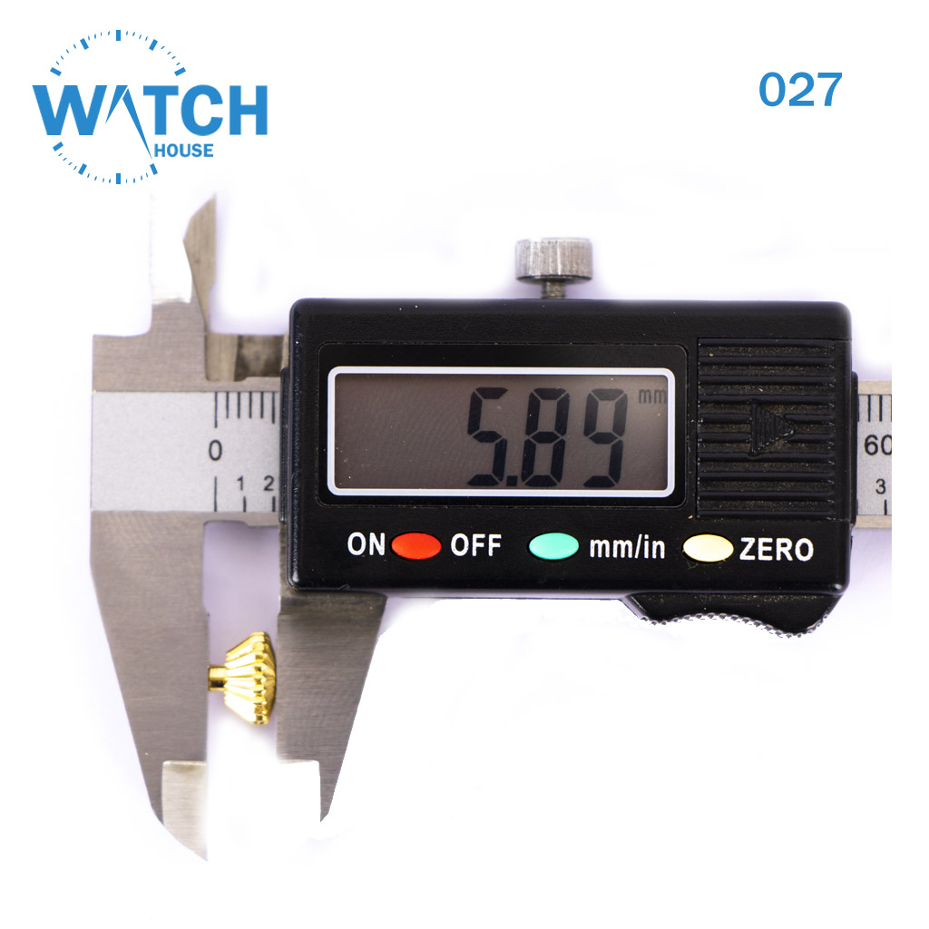 3 pcs of watch crowns in gold color