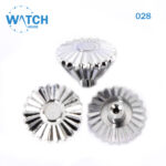 3pcs Swiss Watch Crown- In Silver Color