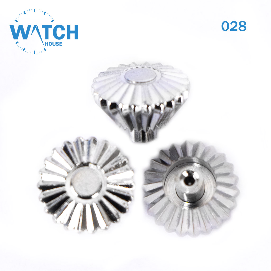 3pcs Swiss Watch Crown- In Silver Color
