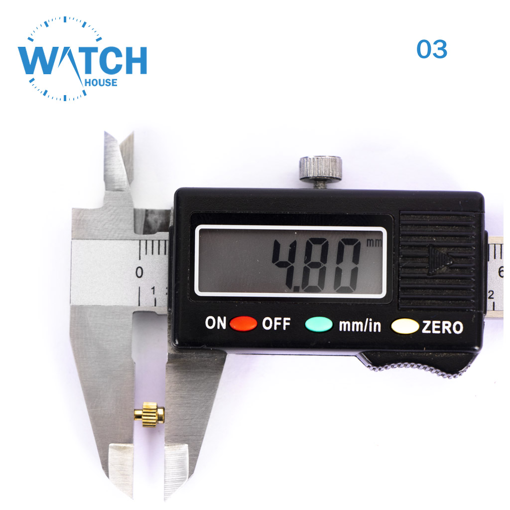 3 pcs of watch crowns in gold color