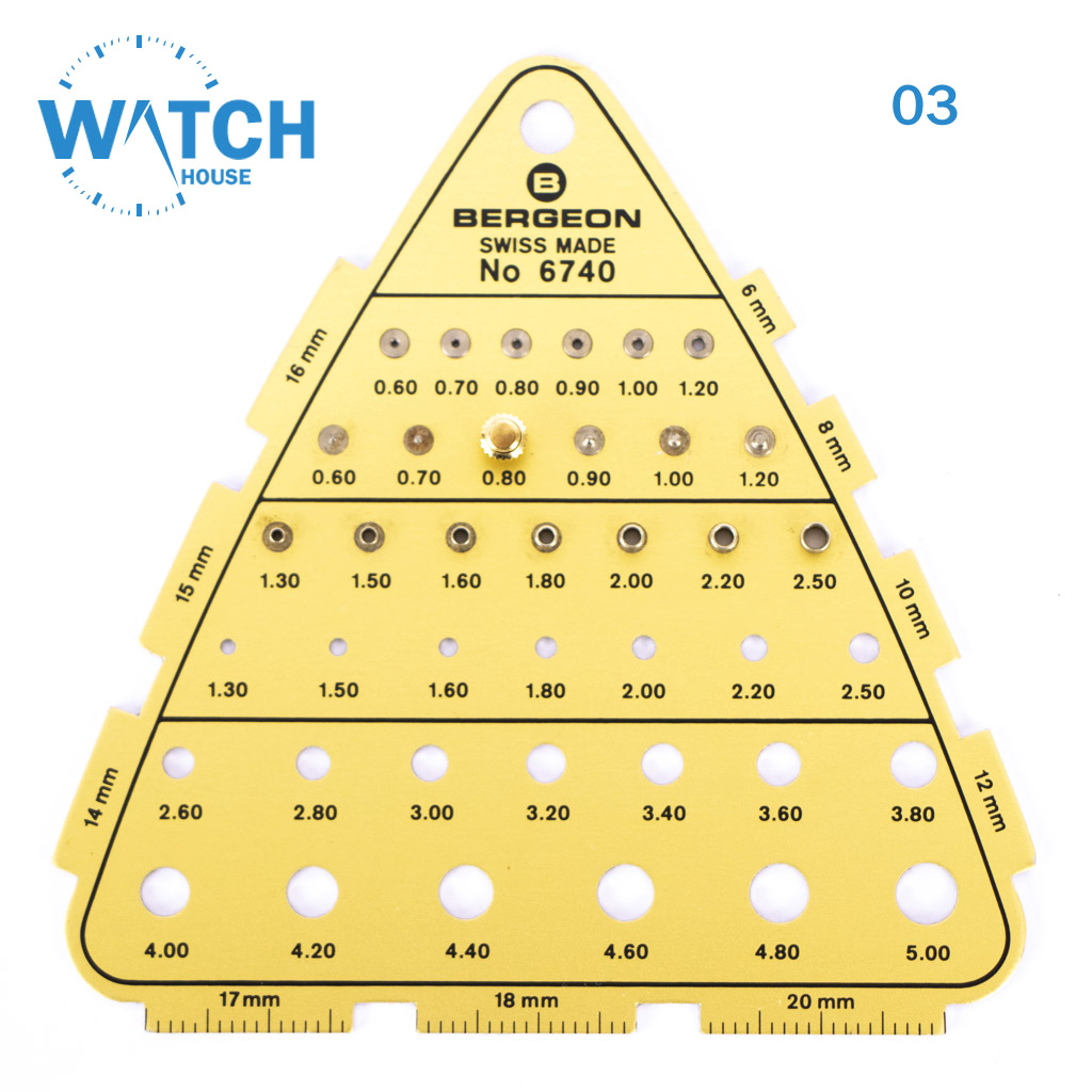 3 pcs of watch crowns in gold color