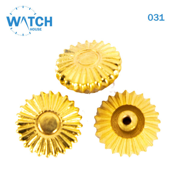 3 pcs Swiss Watch Crown- In Gold Color