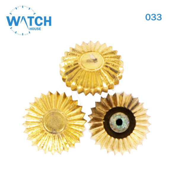3 pcs Swiss Watch Crown- In Gold Color