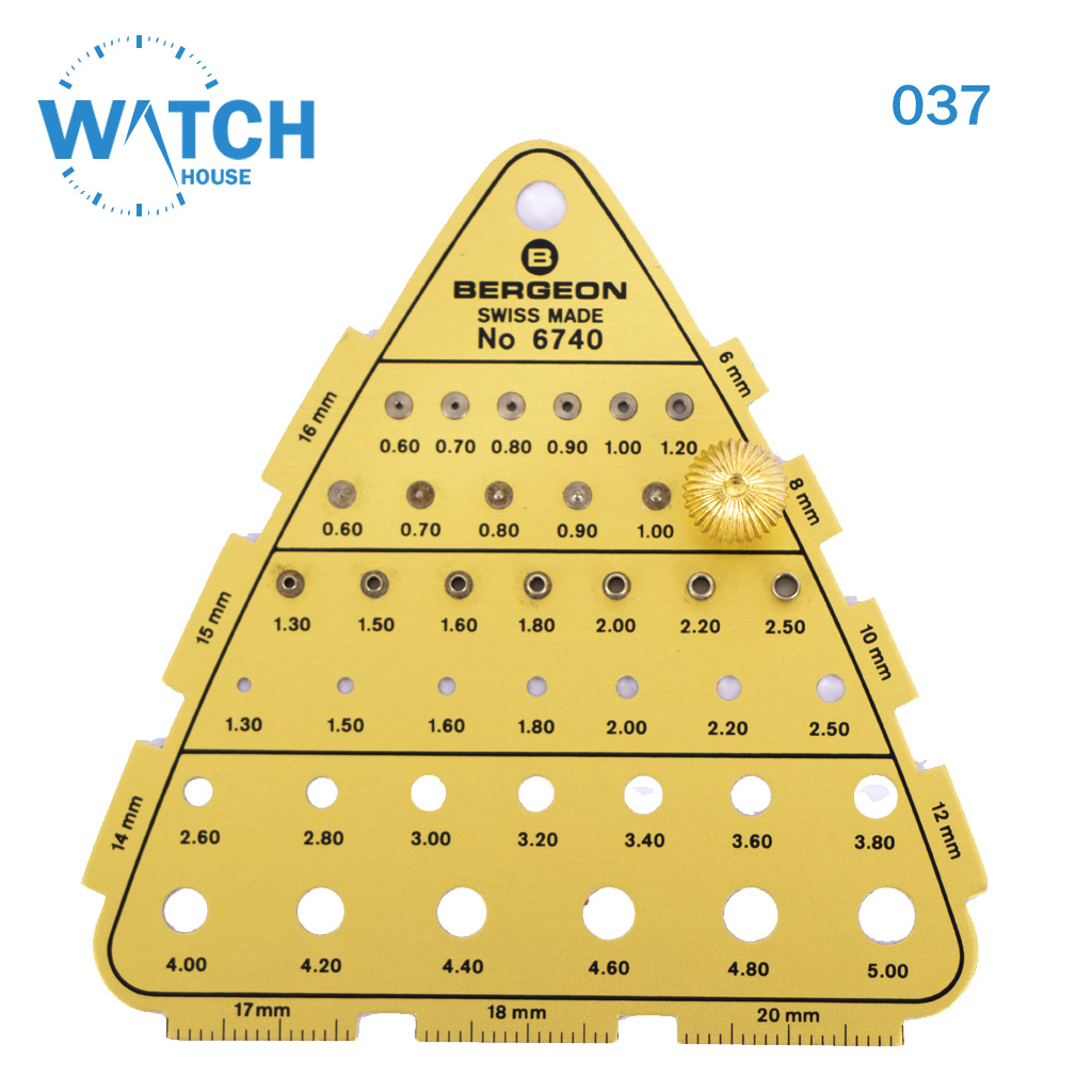 3 pcs Swiss Watch Crown, Gold Color