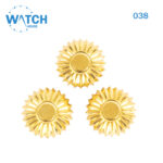 3 pcs Swiss Watch Crown, Gold Color