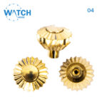 3 pcs of watch crowns in gold color