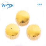 Set of 3 Swiss watch crowns in gold color