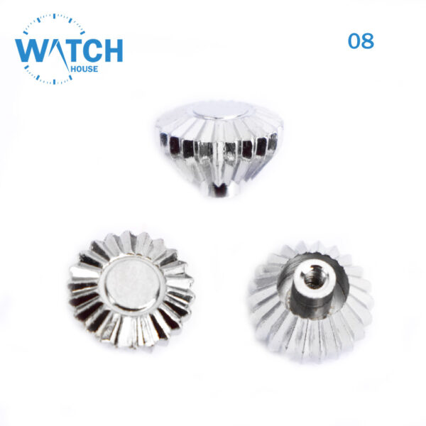 3 Pcs Swiss Watch Crowns Silver Color