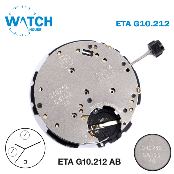 ETA G10.212 /6 ماكينة ايتا سويسري اصلي جديدة %100