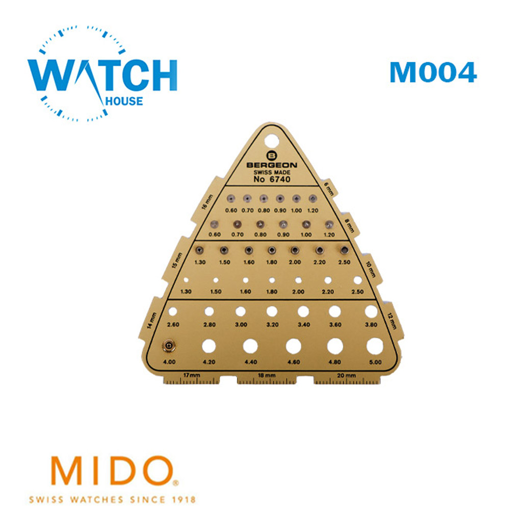 MIDO Watch Crown – Swiss Made Gold Color Replacement