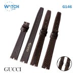3PCS Gucci 14mm Leather Watch Bands, Brown Swiss Replacement Straps #G146#